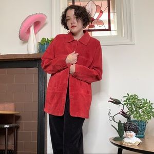 Vintage 1990s St. John’s Bay Suede Shirt Jacket
